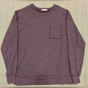Forty Five by Huckberry Double Slub Crewneck Sweatshirt Red Men's Size Medium